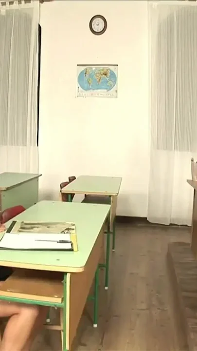 Experienced teacher bangs all fuck holes of his busty colleague and a naughty teen