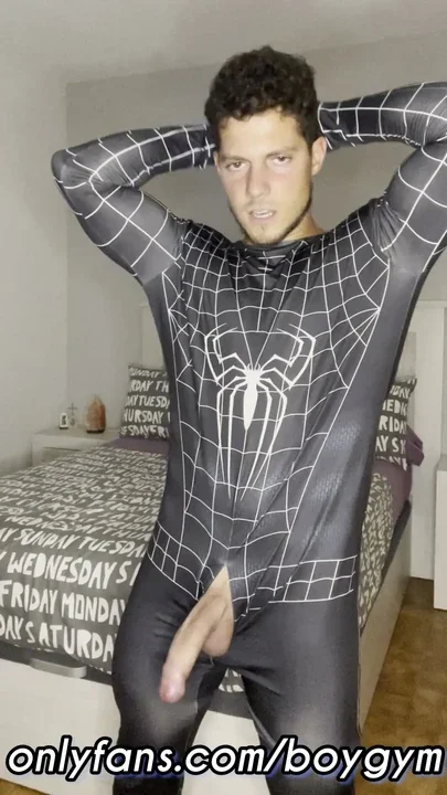 BIG COCK CUMS SPIDERMAN