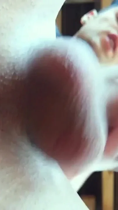 Pulsating Tight Asshole and Rubbing Cum on the Camera Lens