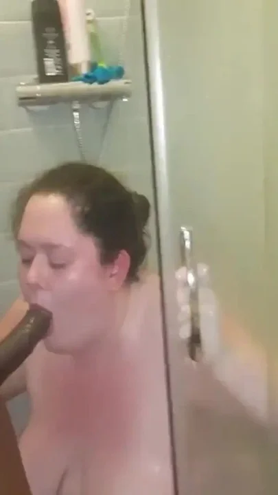 YoungEnglishBBW BBC Nata4sex shower deepthroat deep anal pounding