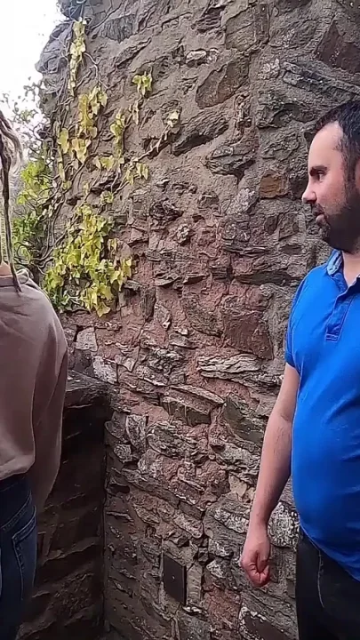Public Risky Blowjob on a Trip to the Castle