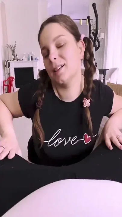 Amateur Wife in Pigtails Swallows the Big Load