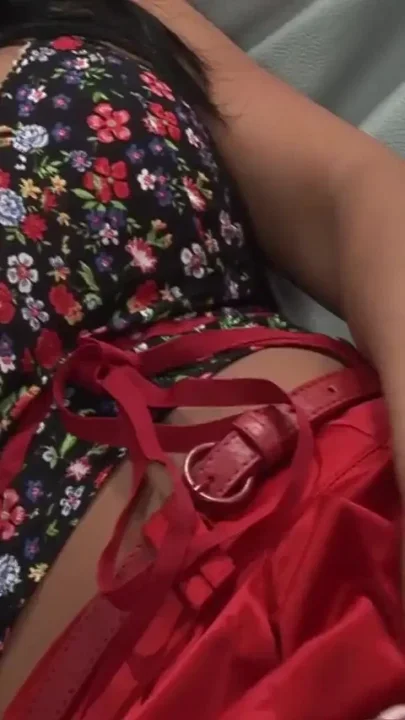 Romana watches a movie and feels like touching herself