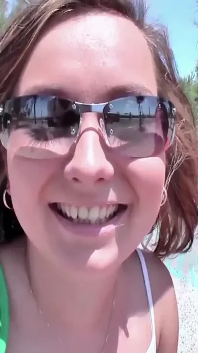 Big ass brunette teen is picked up from the beach for filming first sex with a stranger
