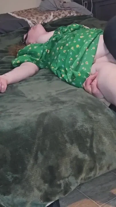 Ginger's Red Toes and Pink Pussy Clip 2