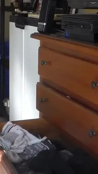 John is peeing all into the underwear drawer