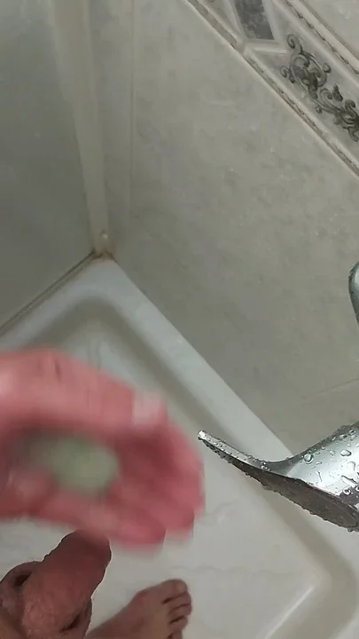 In the shower