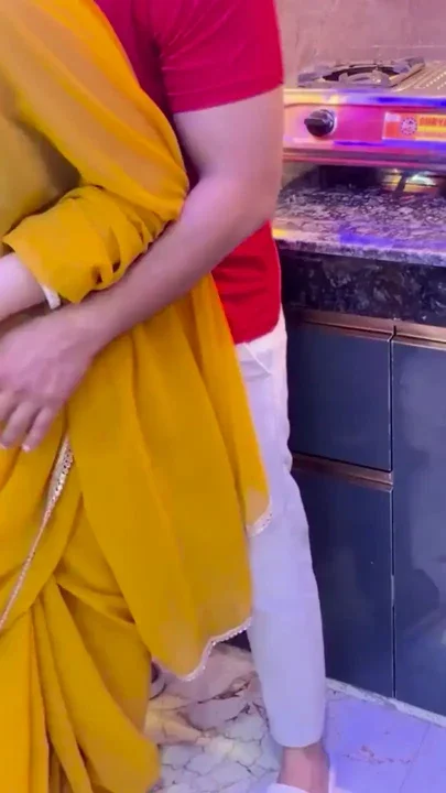 Getting Naughty with wife in the Kitchen and fuck her in the standing position Clip 1