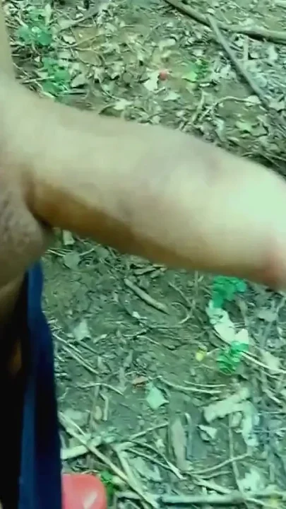 Close up Look at Dick Urethral Meatus Balls Spit as Lube 1