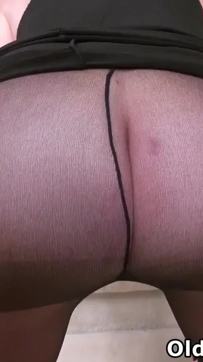 American grandmother Claire strips off and masturbates on the stairs Clip 2