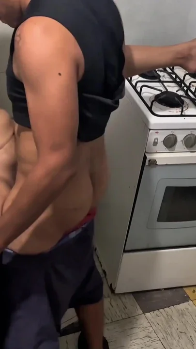 I fuck very hard with my neighbor in the kitchen It hurts daddy Clip 2