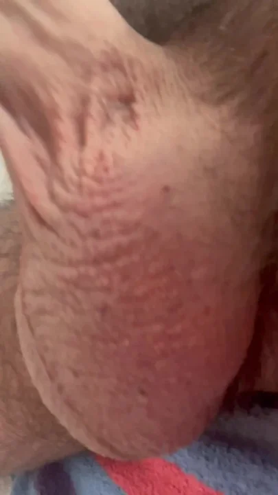 Close up stroking Stiff Prick
