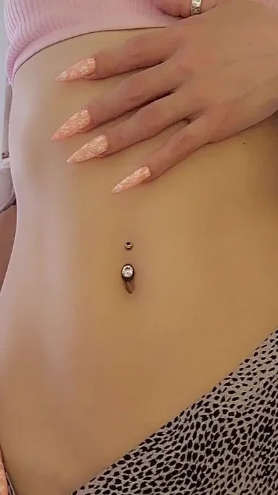 Bellybutton Fetish Try on Piercings