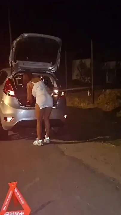 The Police Discovered Us Fucking on the National Road and Asked Us