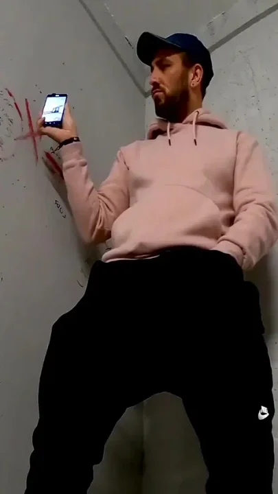 Mathieu Ferhati has a cumshot in a parking