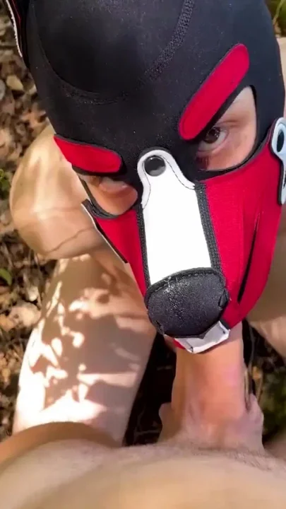Outdoor chastity fag humiliation