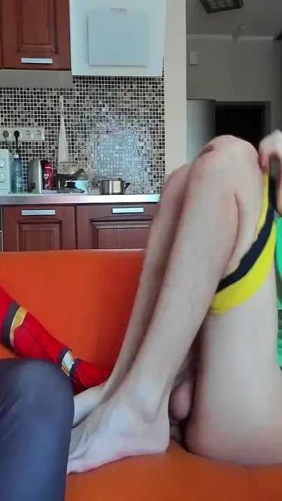 Superhero Jerking off My Huge Cock