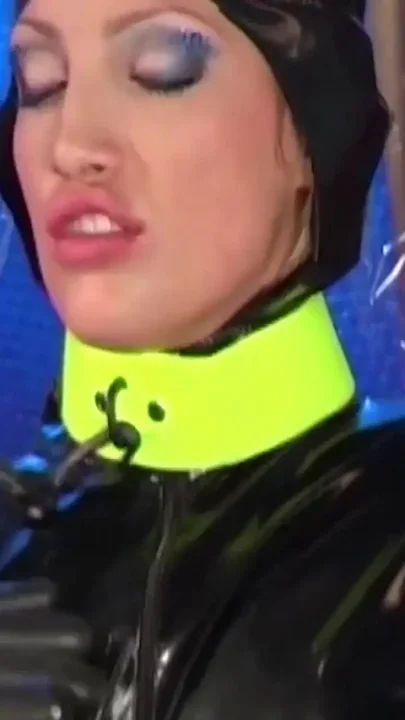 Fucking in a full body latex suit