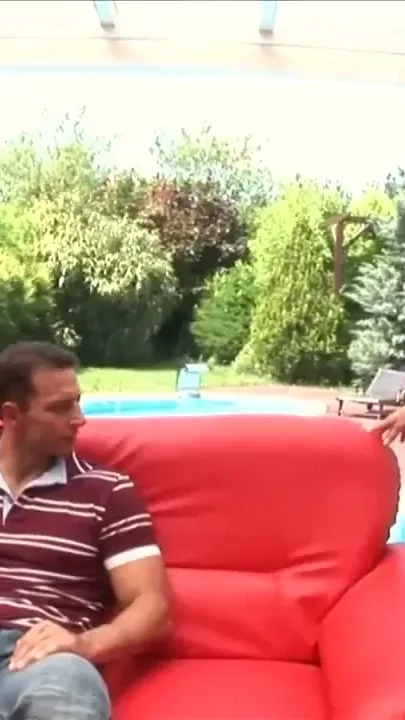 Nasty blonde takes a big cock