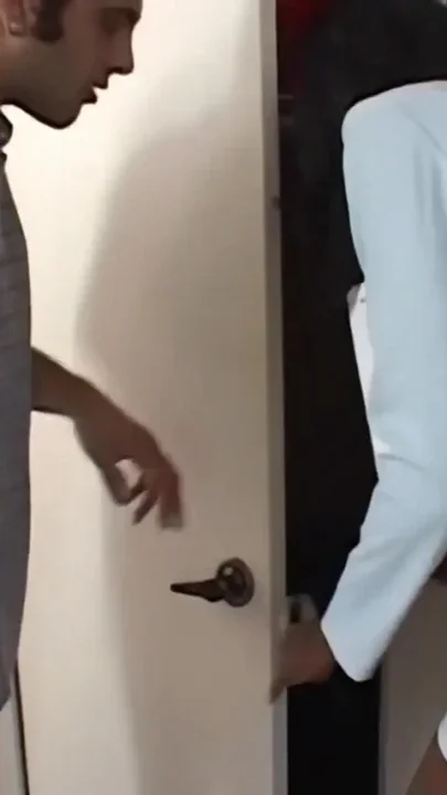 Black horny girl fucked with 2 Latino