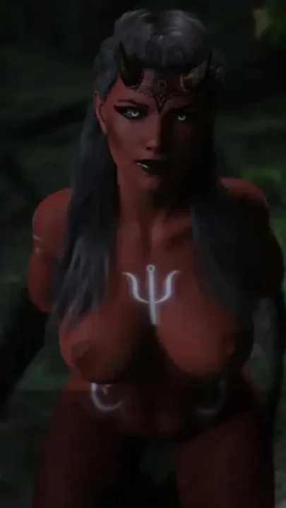 MILF Demon Queen Sucked My Cock DRY – Completed Her Dark Ritual Clip 3