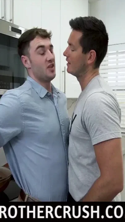 Military guy Ryan Pitt gives stepbro a sloppy blowjob