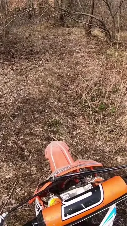 Found an abandoned building in the forest and fucked a motorcycle slut there