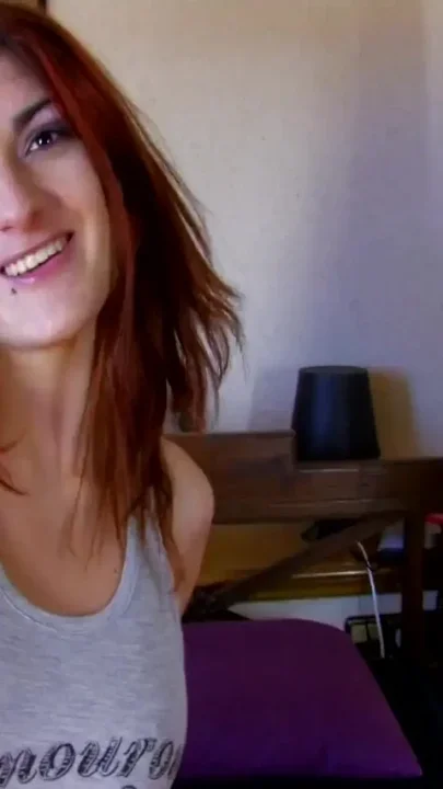 Cock hungry redhead babe is getting fucked and facialized