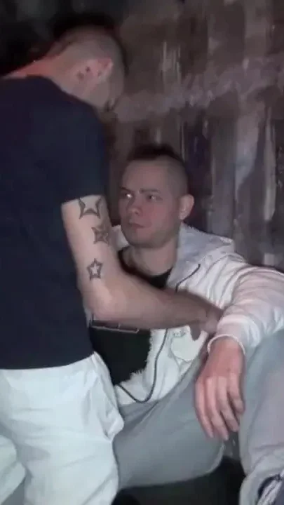 Scally boy fucked by bad boy in backroom