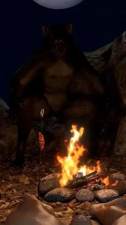 Werewolf Girl Is Riding Cock on Top - Skyrim Hentai Parody Clip 1