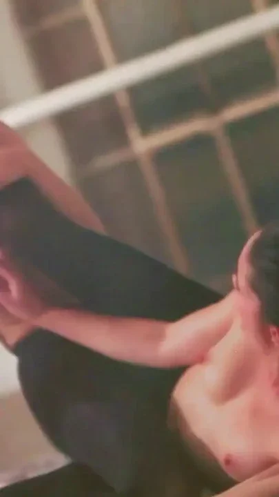Two young lesbians stayed behind after their dance class Clip 1