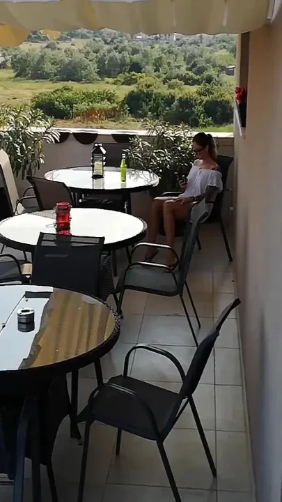 Watching My Neighbor Masturbating on Terrace