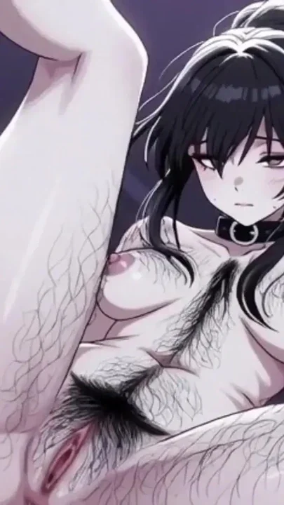 Teen 18 goth girl with a hairy pussy Clip 1