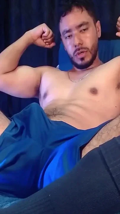Shameful Latin Boy Masturbating Wearing Sports Clothes