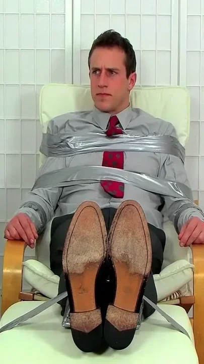 Boss Kenny Tickled While Bound with Duct Tape