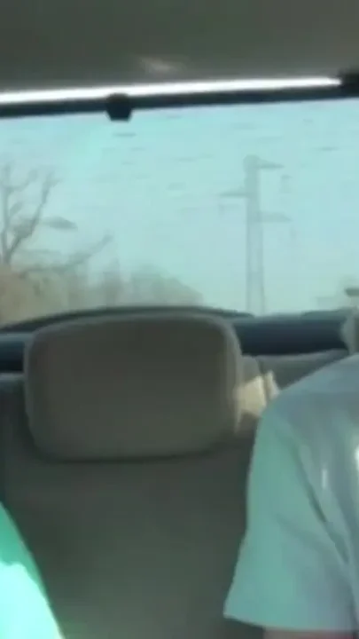 Adrian sucking Theo in outdoor in the car and fucked
