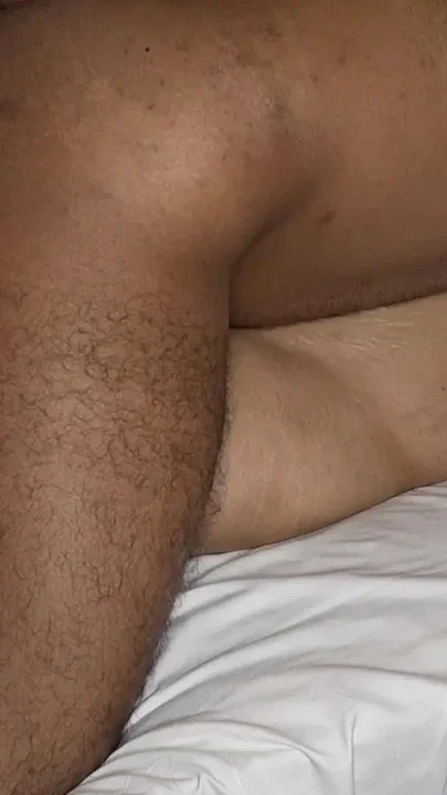 This stepmom likes to play with her tits and share the bed with her young