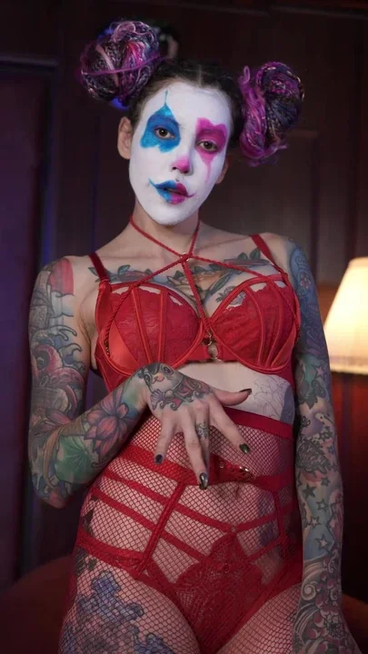 Naughty clown reveal