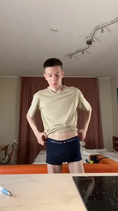 Horny Twink Evgeny Is Misusing the Kitchen Table Again