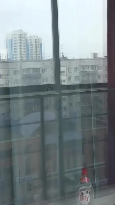 He caught the mature neighbor washing the window and undressing Chubby MILF with