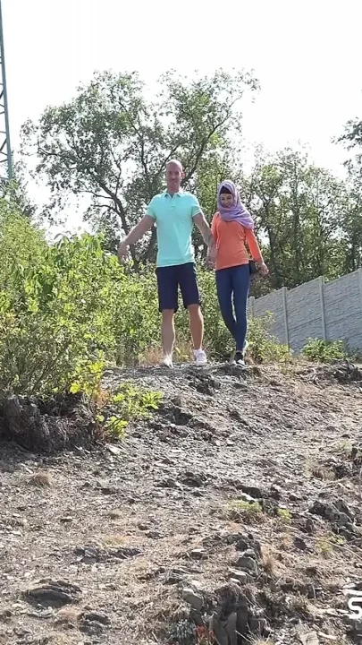 Czech Muslim Mila Fox with Her Boyfriend