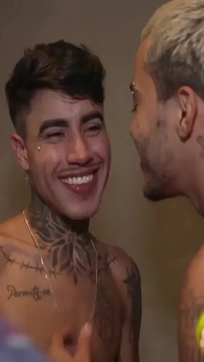 Uncutking 2 Latin Studs Fuck Creampie