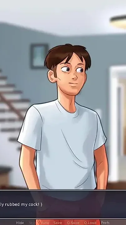 Summertime saga stepmom caught stepson jerking off and she let him finish on her