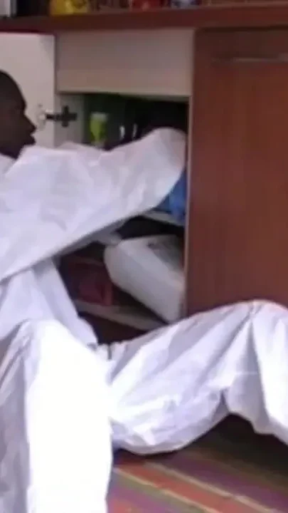 Fucked by massive black cock in the kitchen