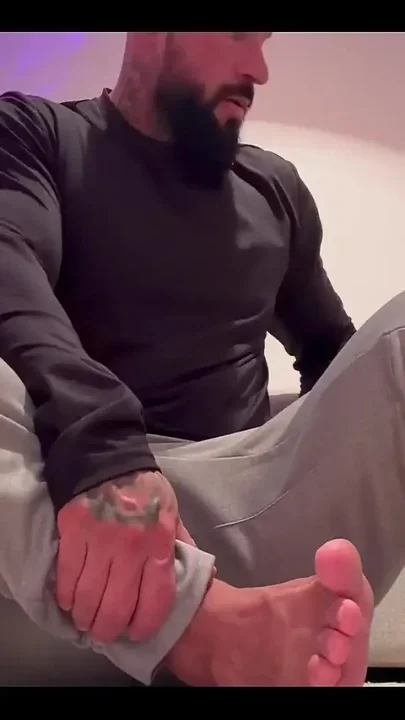 Releasesoccer Player Gets Ready for Game While His Feet in Your Face