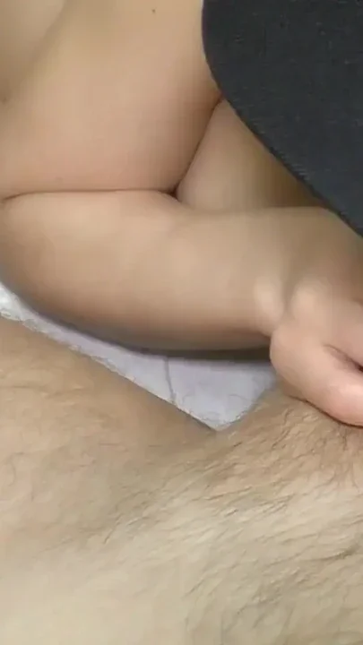 Hot wife sucks uncut cock and plays with foreskin until he cums on her tongue Clip 1