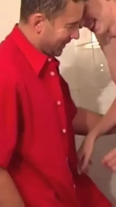 Straight fireboy fucked by older in bathroom
