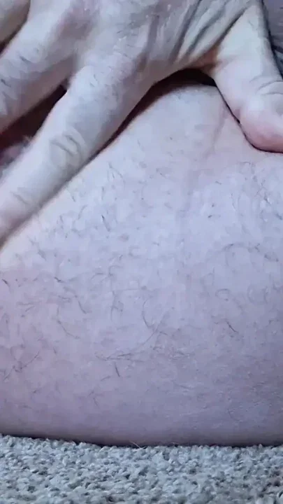 Showing off my little cock big balls and hairy ass Clip 1