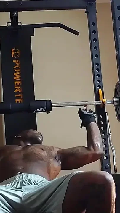 Hallelujah Johnson Tall Dark Chocolate Muscles Tattoos Body in the Gym