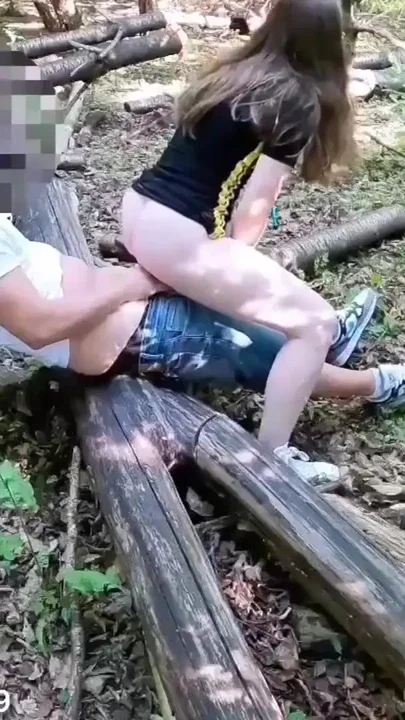 HOT BARELY LEGAL CHICK GETS FUCKED IN THE WOODS forest sex naked outside nudist